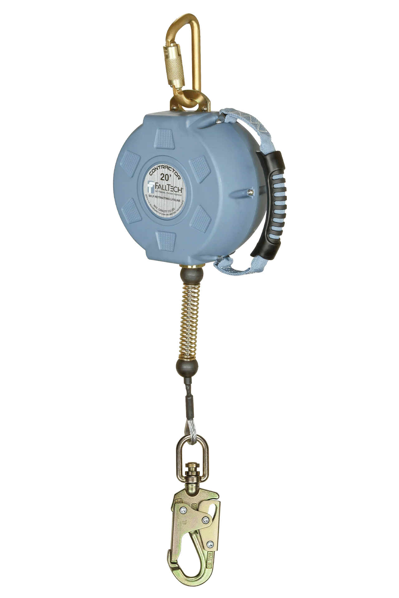 FallTech® Contractor SRL with 20' Galvanized Cable and Anchorage Carabiner