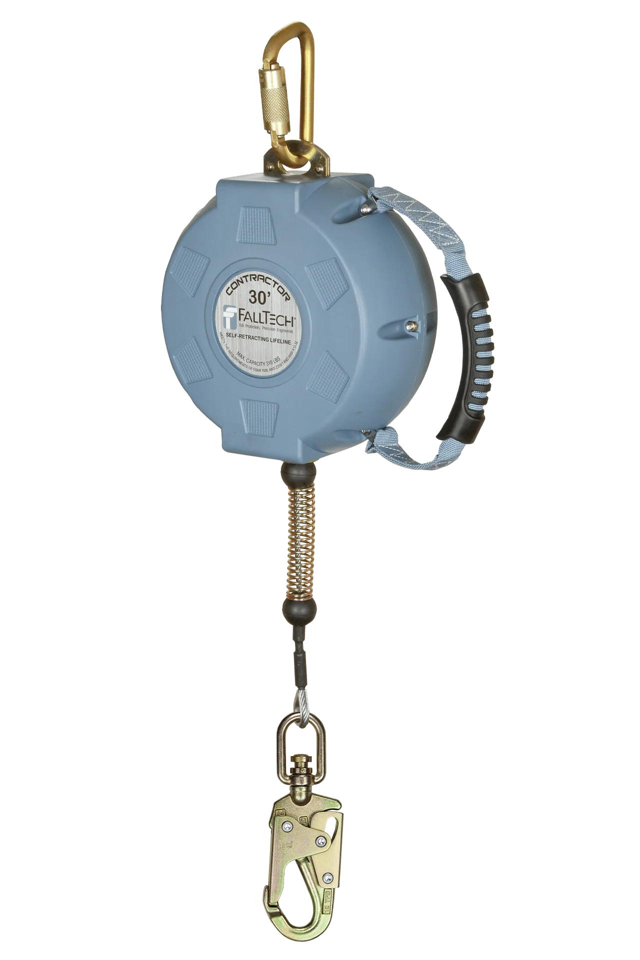 FallTech® Contractor SRL with 30' Galvanized Cable and Anchorage Carabiner - CSA