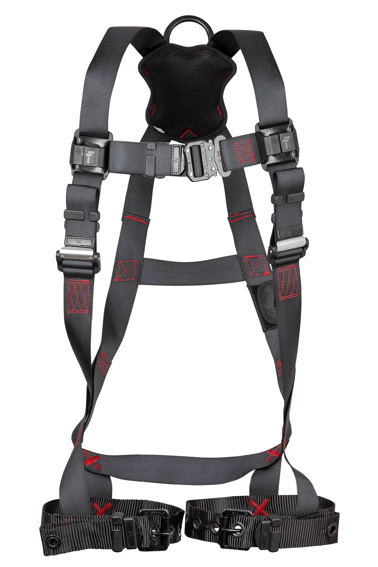 FT-Iron 1D Standard Non-Belted Full Body Harness, Tongue Buckle Leg Adjustment - Image 2