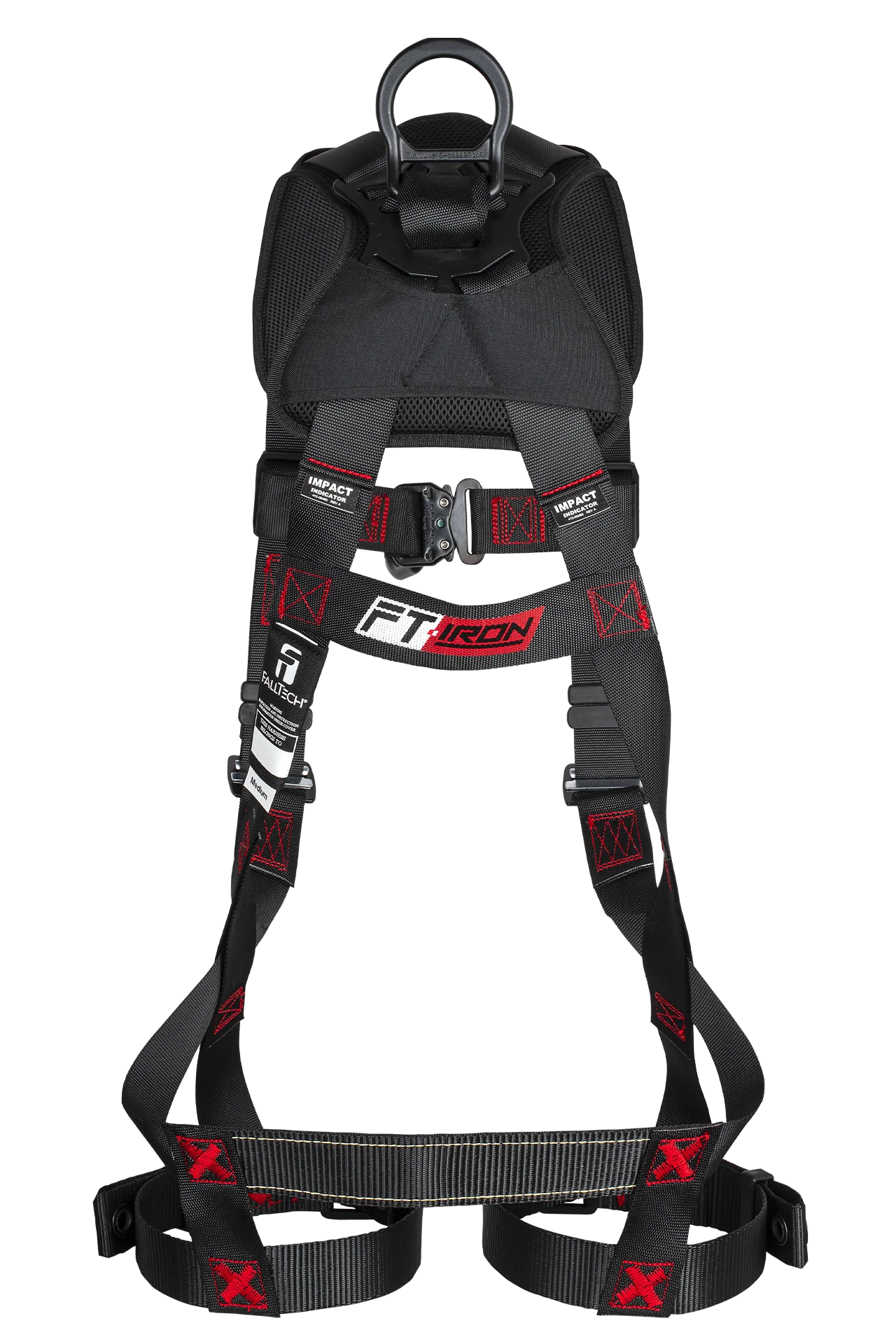 FT-Iron™ 2D Climbing Non-Belted Full Body Harness, Tongue Buckle Leg Adjustments - Image 3