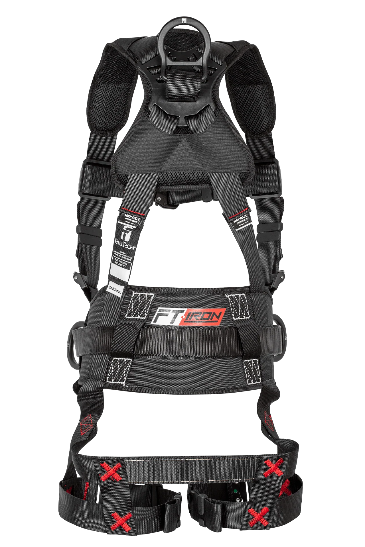 FT-Iron 3D Construction Belted Full Body Harness, Quick Connect Buckle Leg Adjustment - Image 3