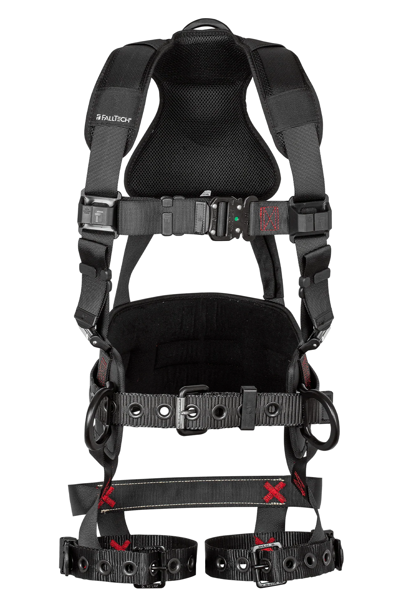 FT-Iron 3D Construction Belted Full Body Harness, Tongue Buckle Leg Adjustment - Image 2