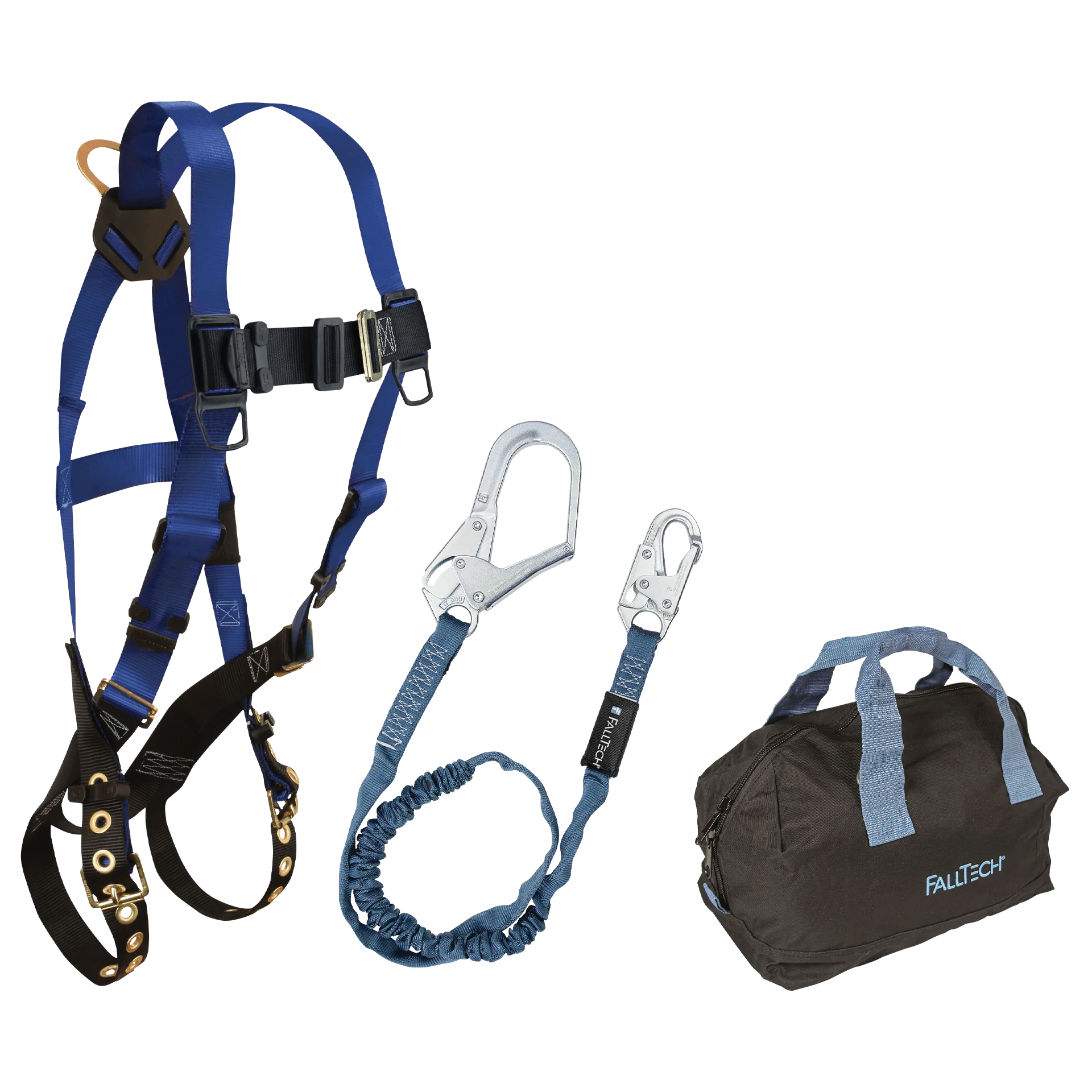 Harness and Lanyard 3-pc Kit Including Medium Storage Bag (7016, 82593, 5006MP)