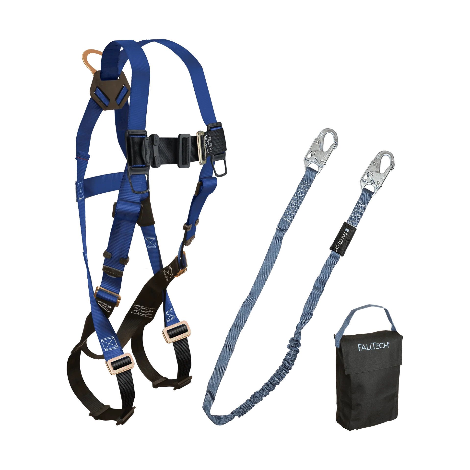 Harness and Lanyard 3-pc Kit Including Small Storage Bag (7015, 8259, 5005)