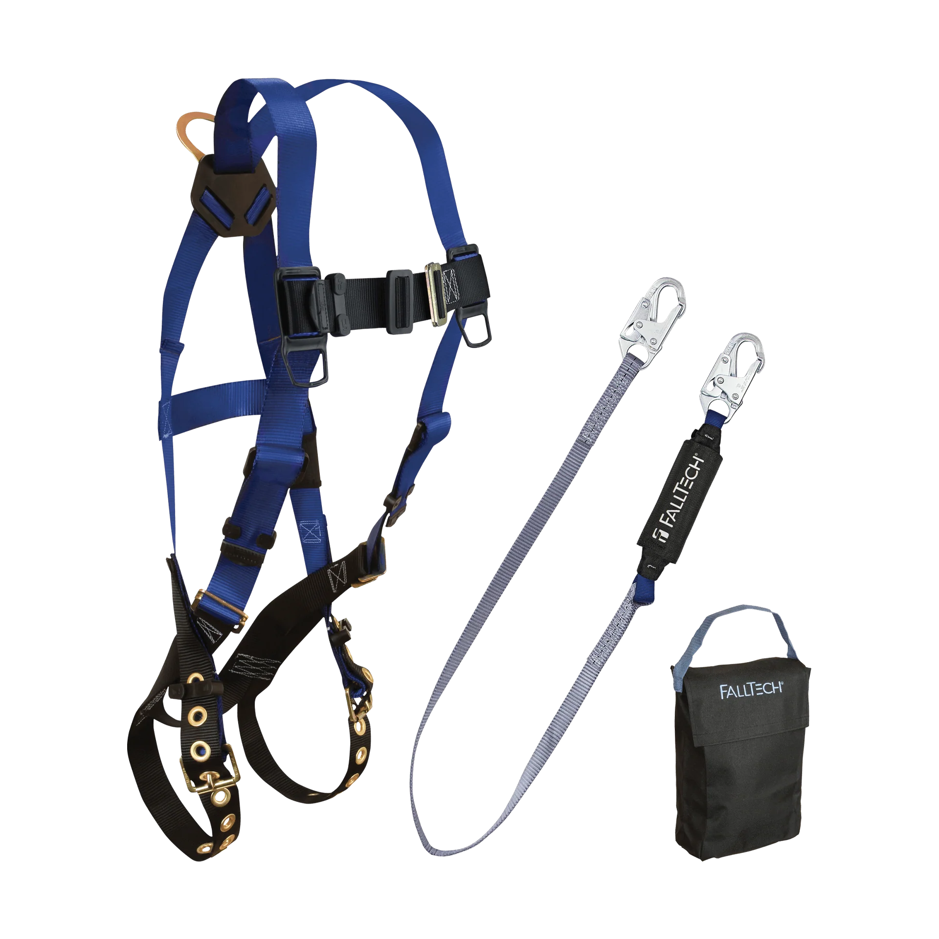 Harness and Lanyard 3-pc Kit Including Small Storage Bag (7016, 8256, 5005P)