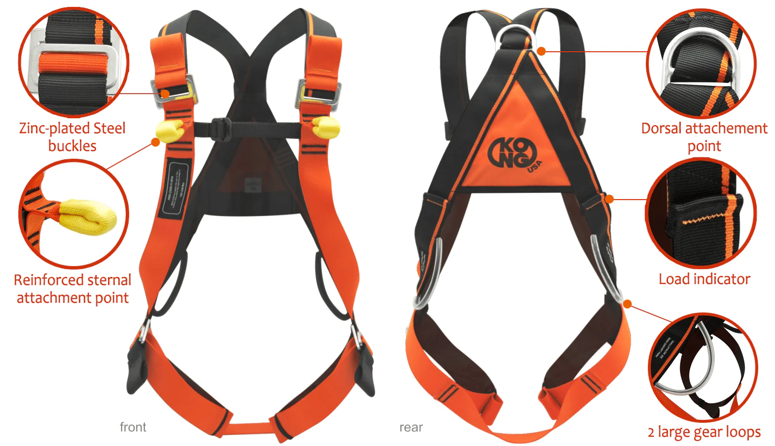 Kong Full Body Harness- Sierra Duo ANSI - Image 2