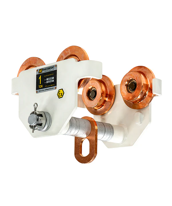 OZ Lifting Spark Resistant Push Beam Trolleys - Image 2