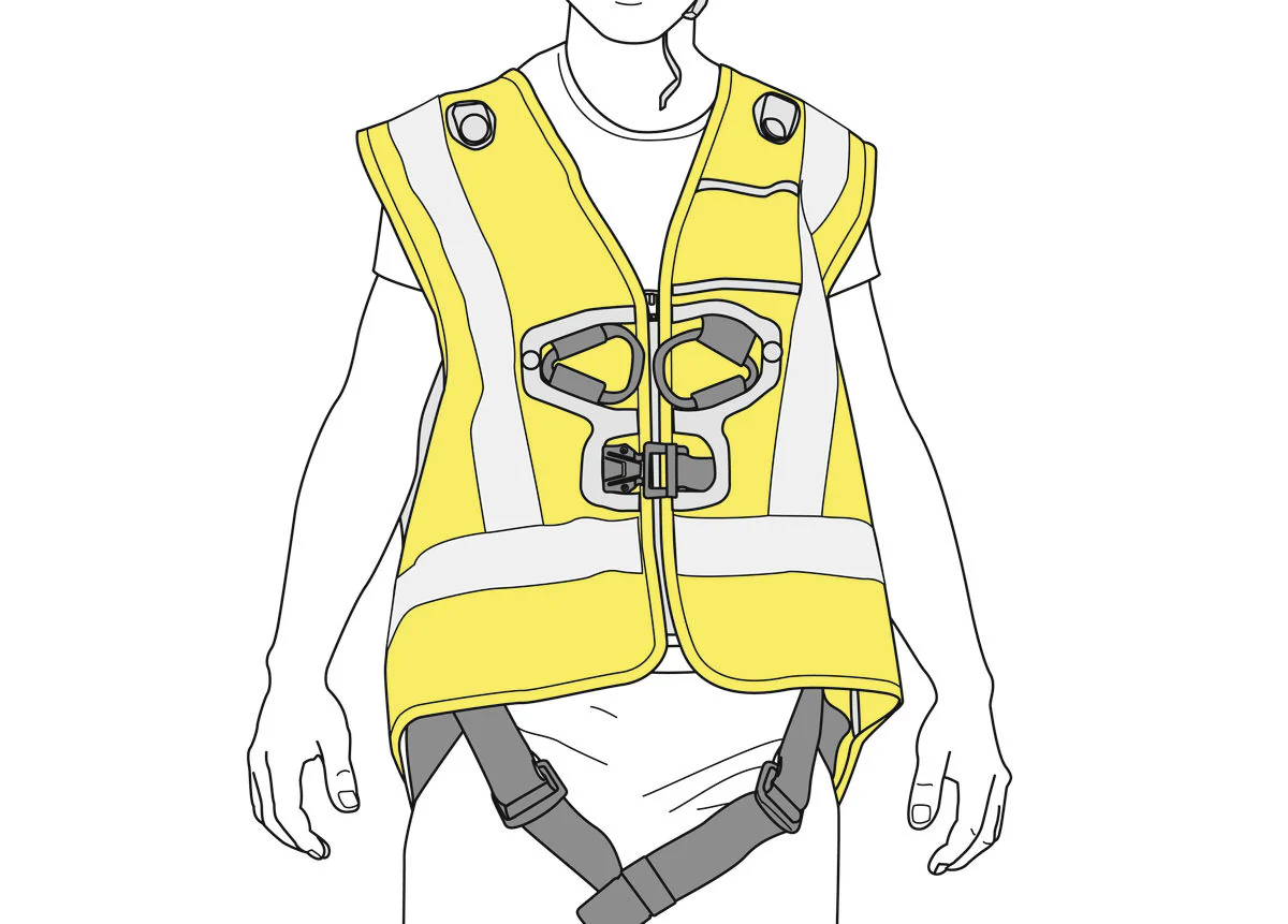 Petzl Hi-Viz Vest for NEWTON Harnesses - Image 2
