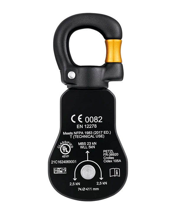 Petzl Spin S1 Open Pulley with Gated Swivel - Image 6