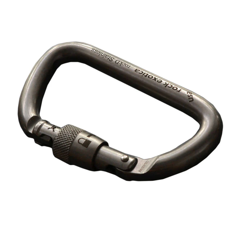 Rock Exotica rockD Stainless Screw-Lock Carabiner - Image 3