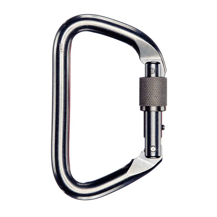 PMI SMC Large Locking D Stainless Steel Carabiner - Image 2