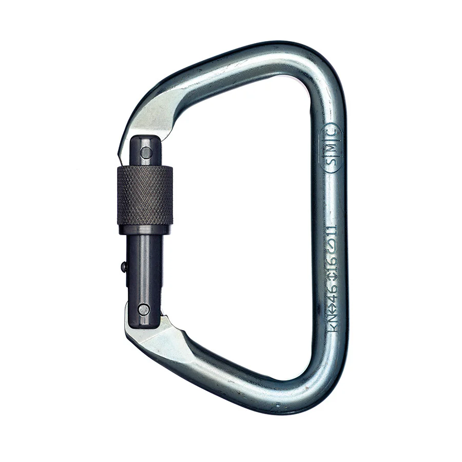PMI SMC Large Locking D Steel Carabiner – NFPA