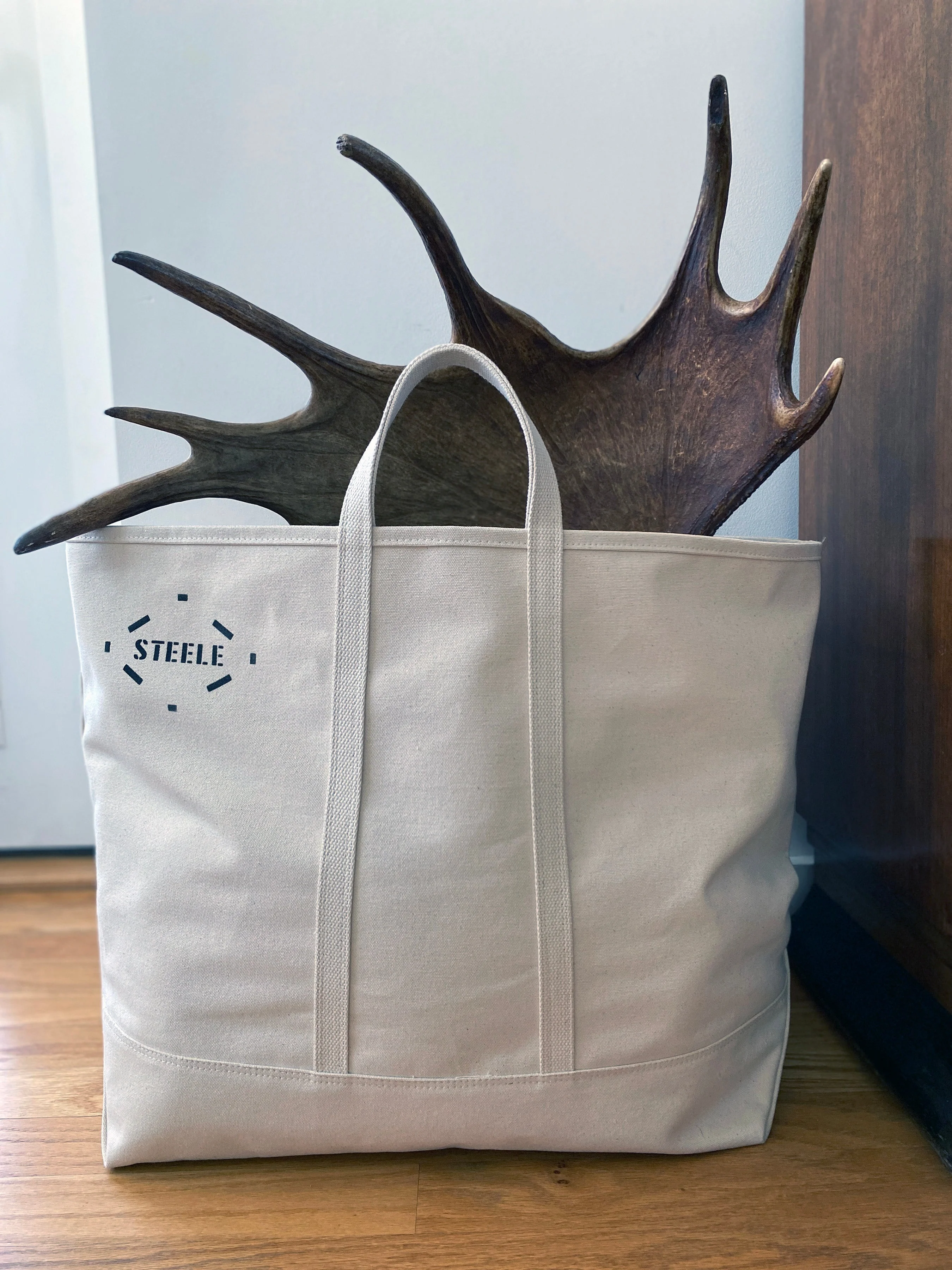 Steele Canvas Basket Corp Natural Canvas Tote Bag - Large 5" - Image 6