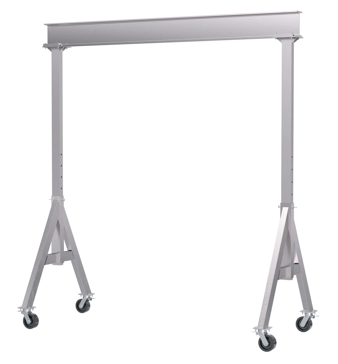 Vestil Manufacturing Corp Adjustable Height Aluminum Gantry Cranes with Total Locking Casters