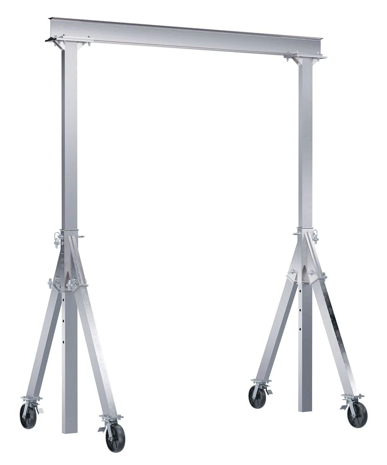 Vestil Manufacturing Corp Adjustable Height Aluminum Gantry Cranes with V-Groove Casters