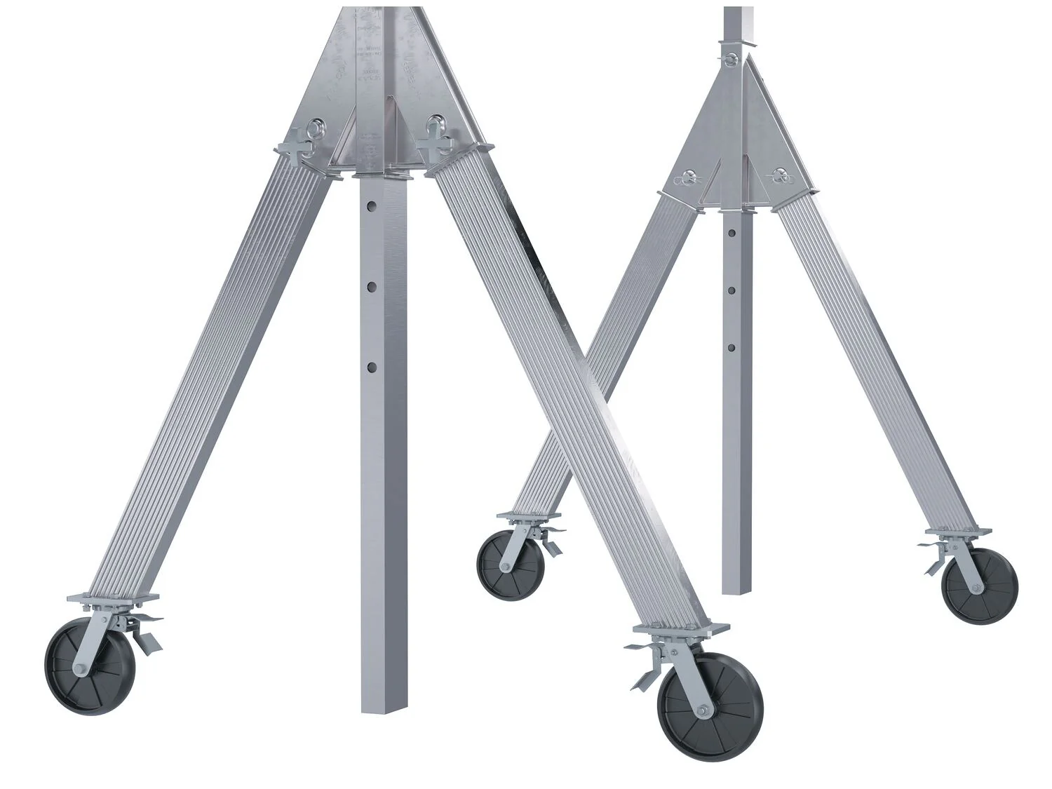 Vestil Manufacturing Corp Adjustable Height Aluminum Gantry Cranes with V-Groove Casters - Image 2