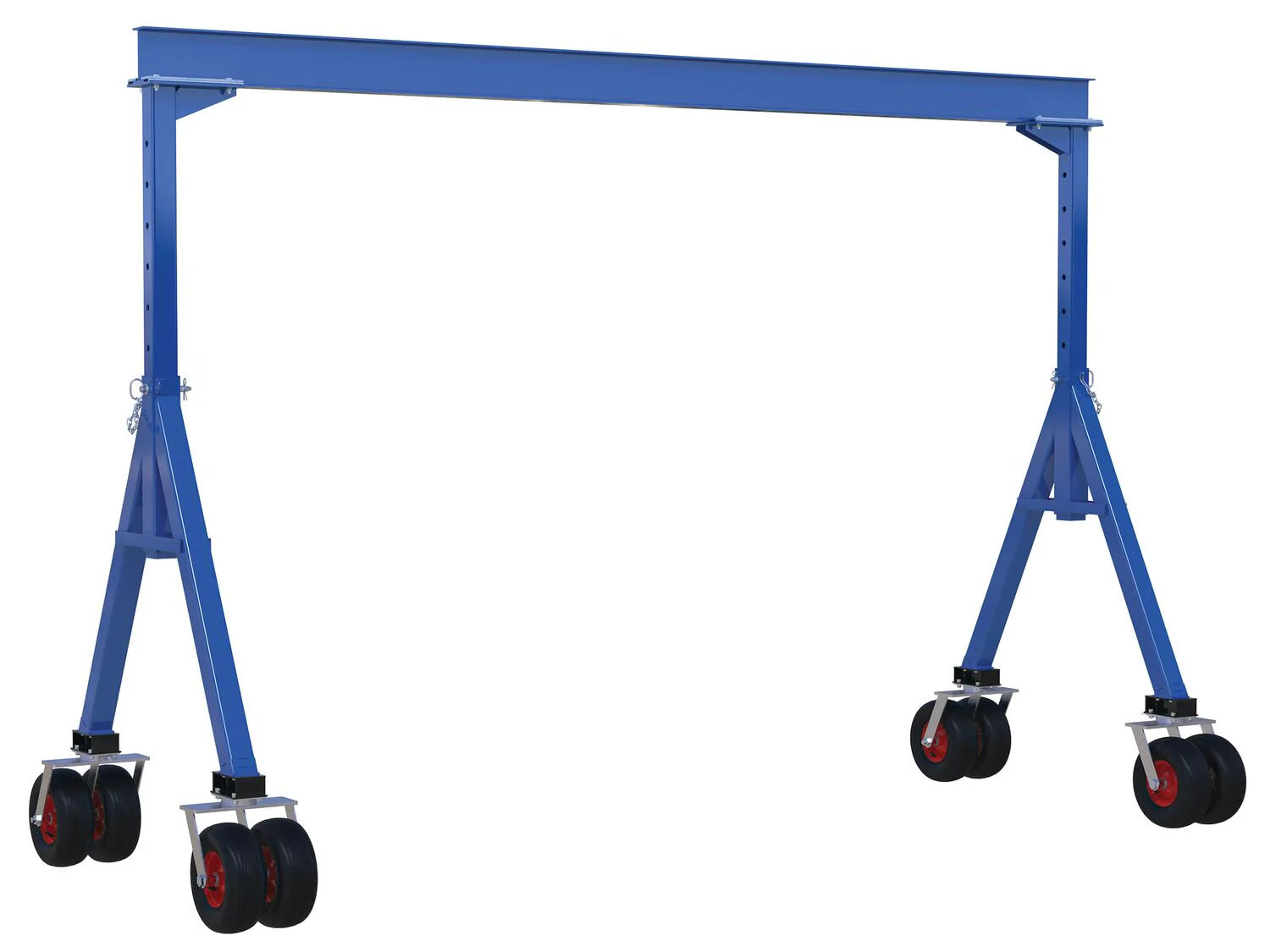 Vestil Manufacturing Corp Adjustable Steel Gantry Cranes with Pneumatic Casters - Image 2
