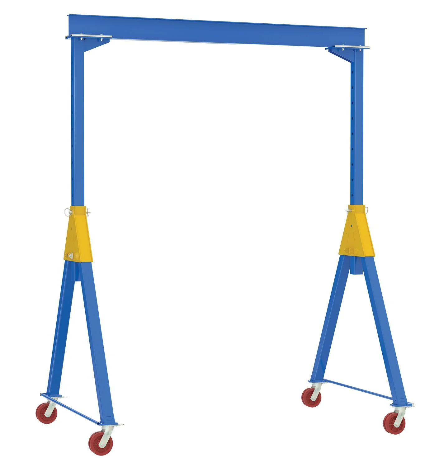 Vestil Manufacturing Corp Adjustable Steel Gantry Cranes with V-Groove Casters - Knockdown