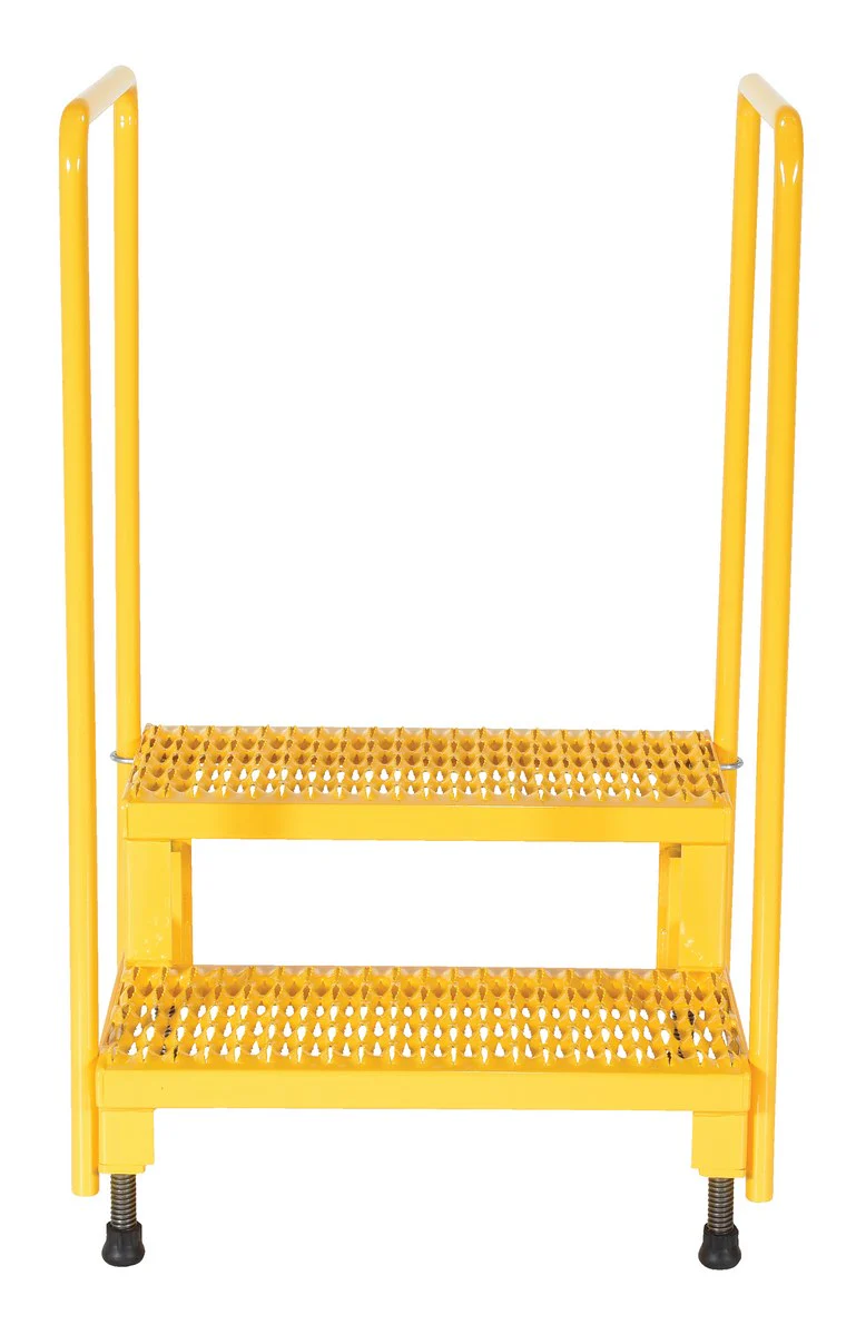Vestil Manufacturing Corp Adjustable Step Stands with Handrail - Image 3