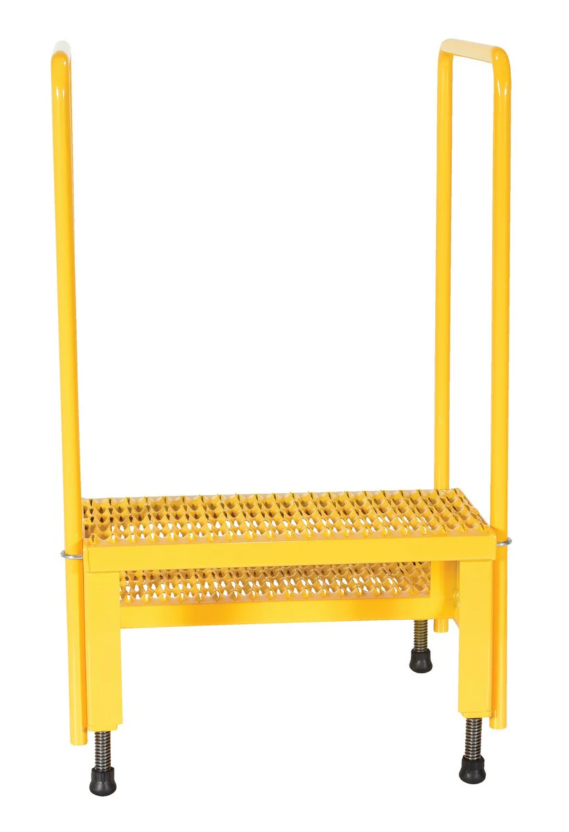 Vestil Manufacturing Corp Adjustable Step Stands with Handrail - Image 4