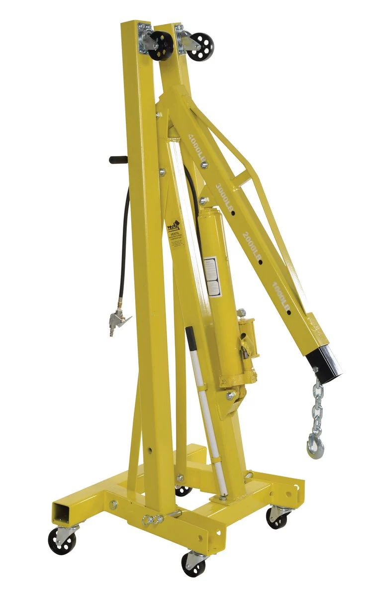 Vestil Manufacturing Corp Air/Hand Pump Hydraulic Shop Crane - Image 3