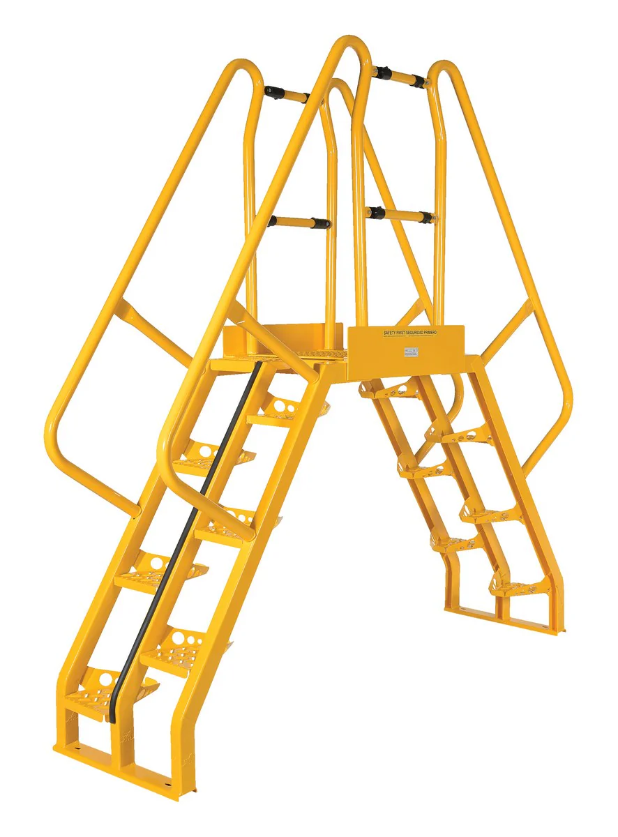 Vestil Manufacturing Corp Alternating Step Cross-Over Ladders - Image 4