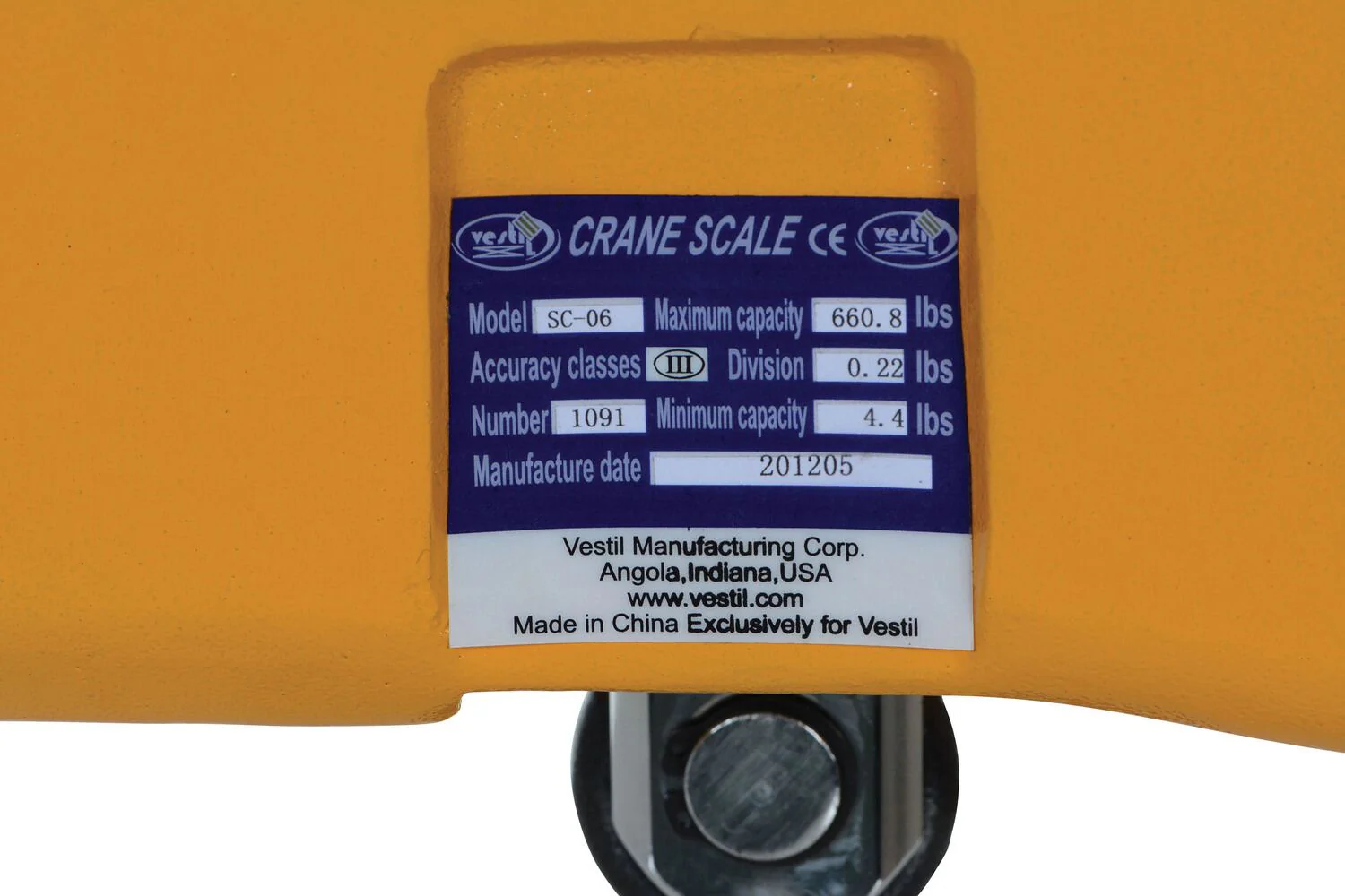 Vestil Manufacturing Corp Crane Scales - Image 7