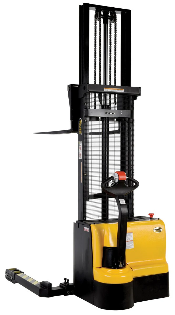 Vestil Manufacturing Corp Double Mast Stackers with Powered Drive and Powered Lift