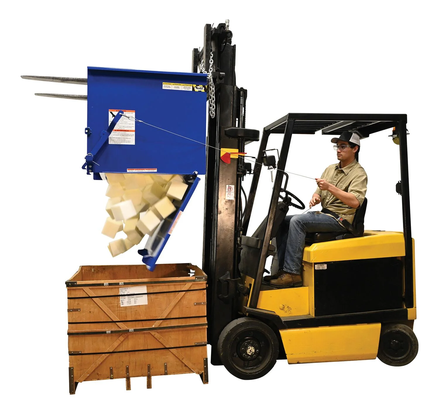 Vestil Manufacturing Corp Drop Bottom Hopper