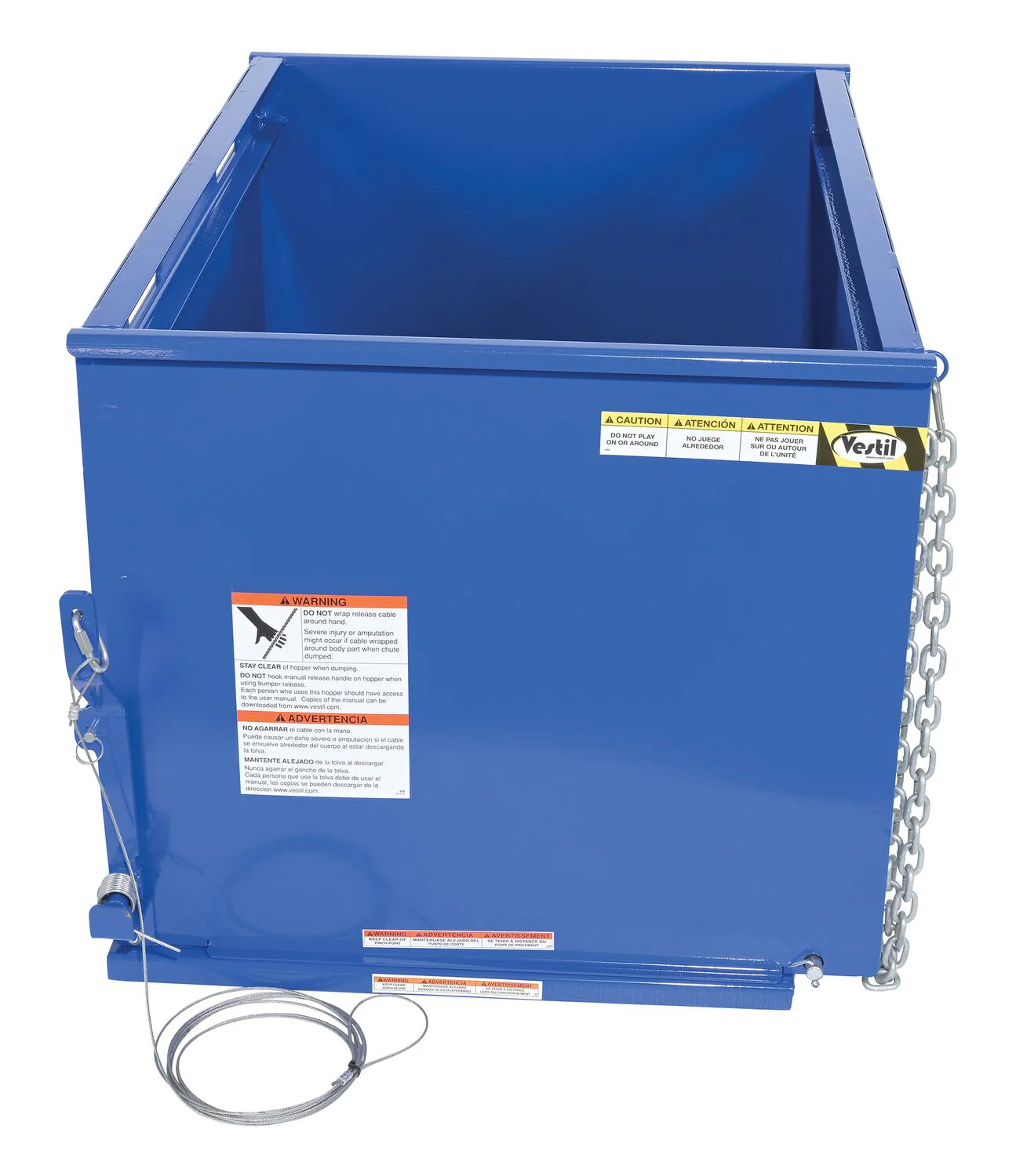 Vestil Manufacturing Corp Drop Bottom Hopper - Image 5