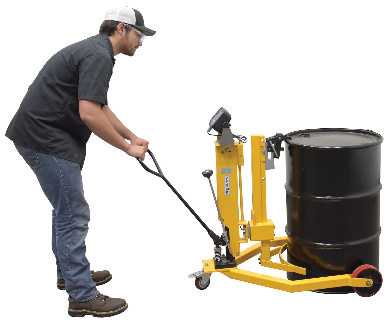 Vestil Manufacturing Corp Ergonomic Drum Truck with Scale - Image 2