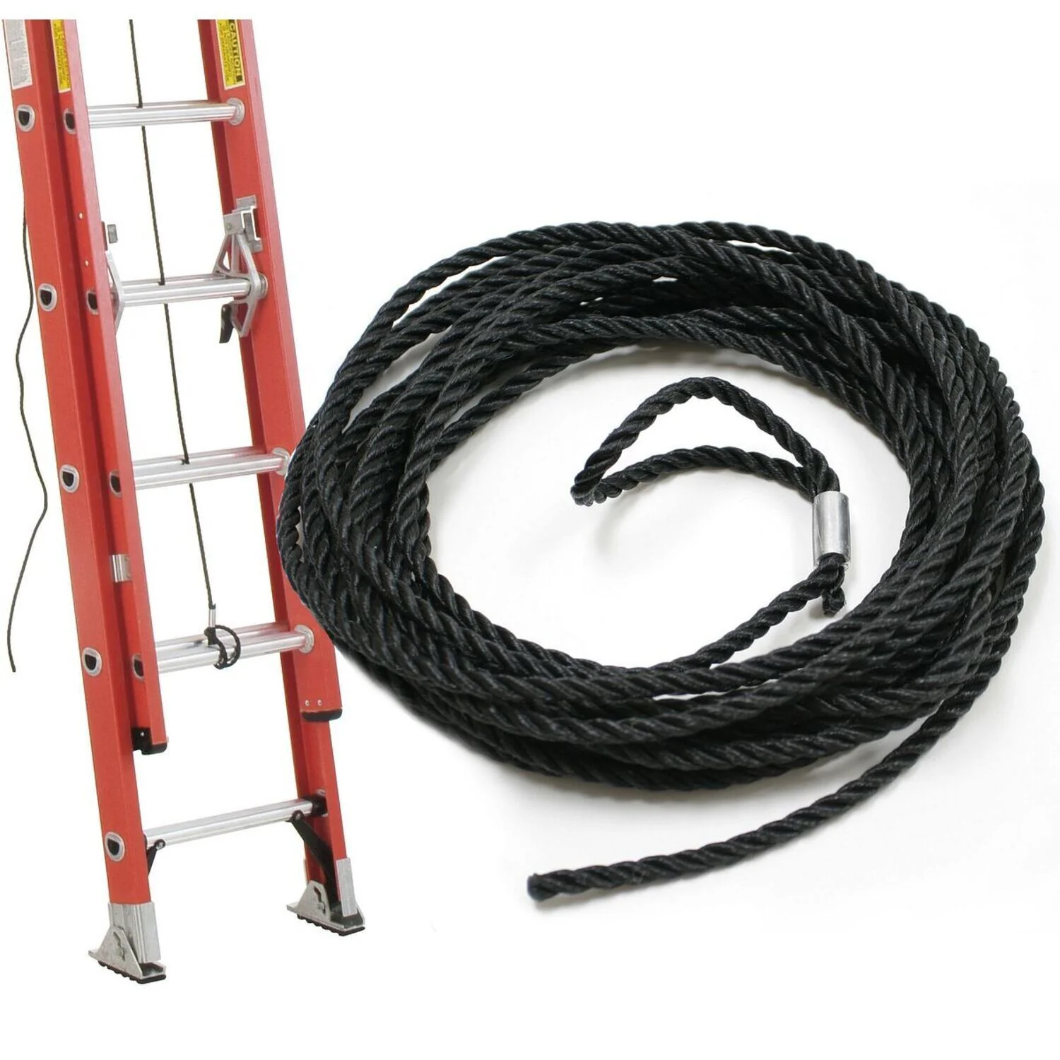 Vestil Manufacturing Corp Fiberglass Extension Ladders with Aluminum Rungs - Image 2