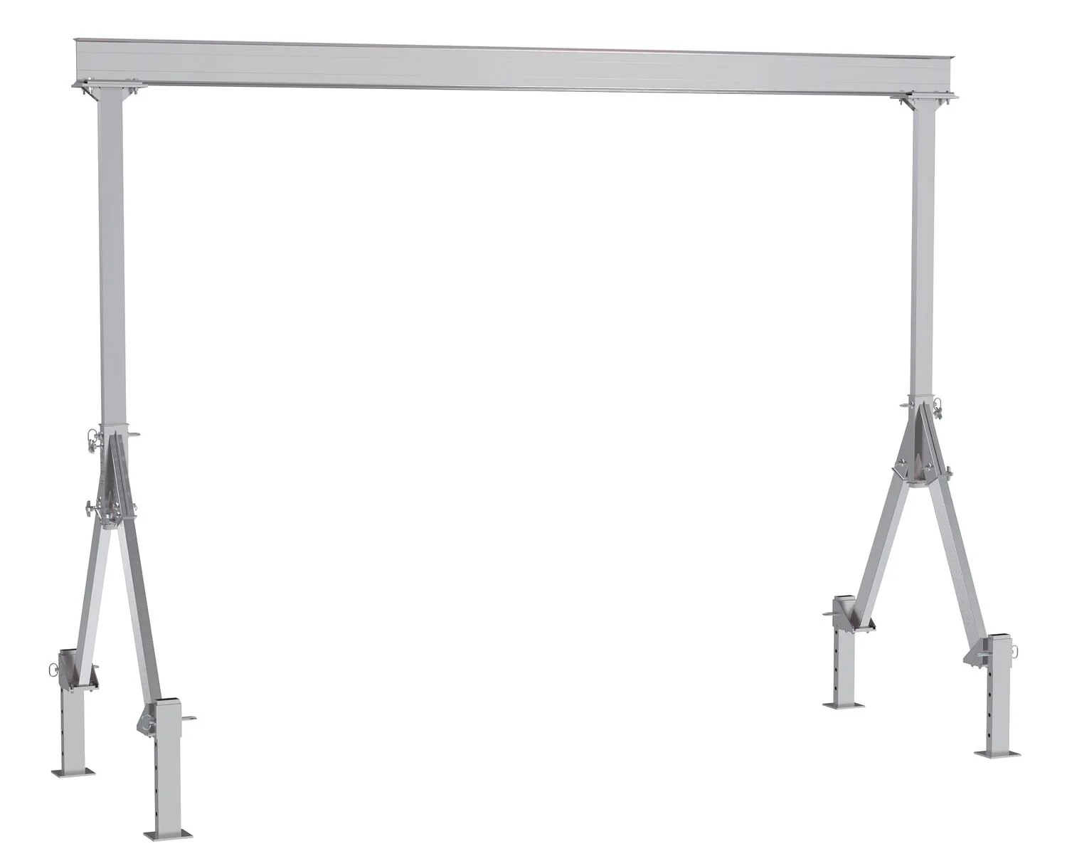 Vestil Manufacturing Corp Fixed Height Aluminum Gantry Cranes with Adjustable Leveling Option