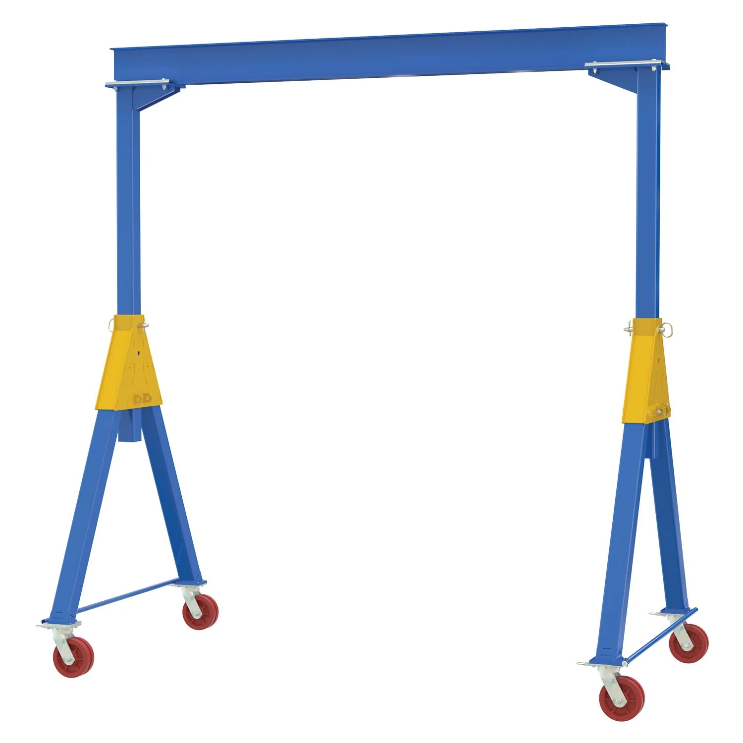 Vestil Manufacturing Corp Fixed Height Steel Gantry Cranes with V-Groove Casters - Knockdown