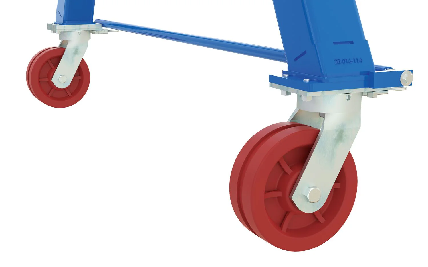 Vestil Manufacturing Corp Fixed Height Steel Gantry Cranes with V-Groove Casters - Knockdown - Image 2