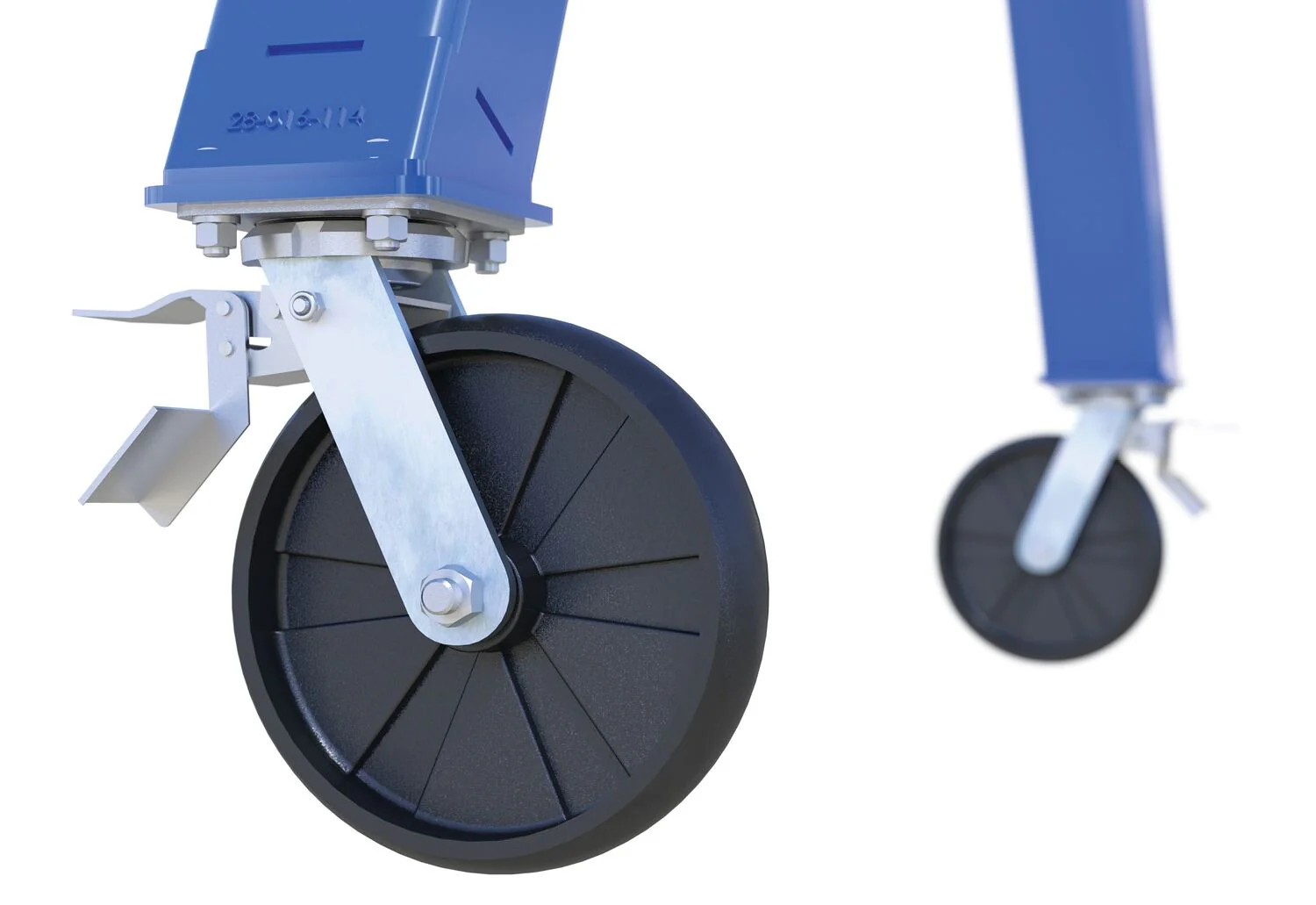 Vestil Manufacturing Corp Fixed Steel Gantry Cranes with Total Locking Casters - Image 2