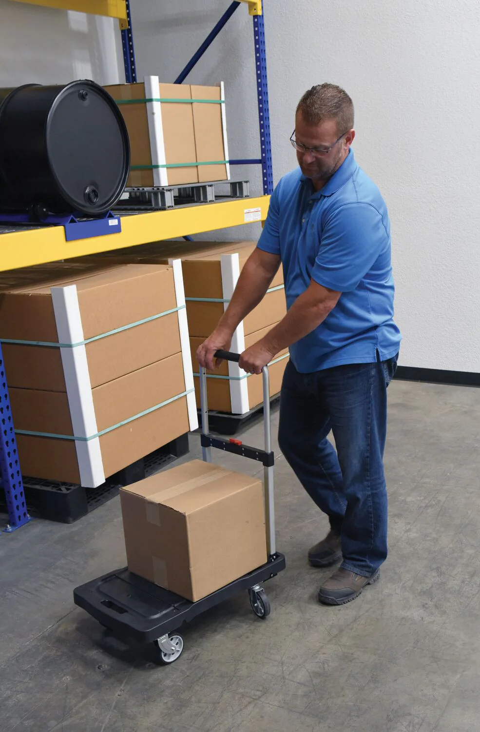 Vestil Manufacturing Corp Fold-Flat Plastic Cart - Image 8