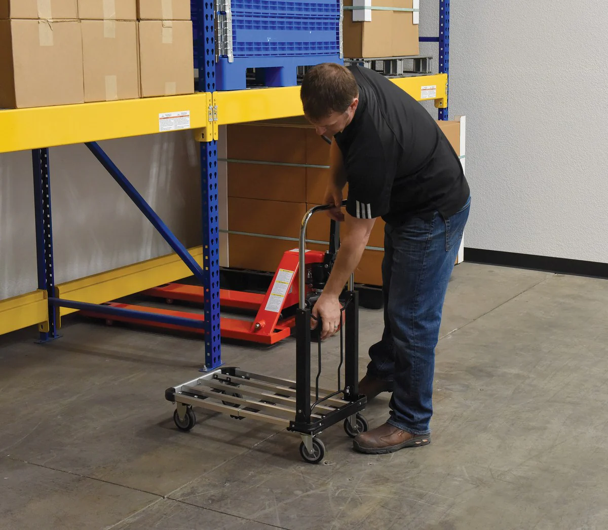 Vestil Manufacturing Corp Fold-Up Aluminum Platform Truck - Image 8