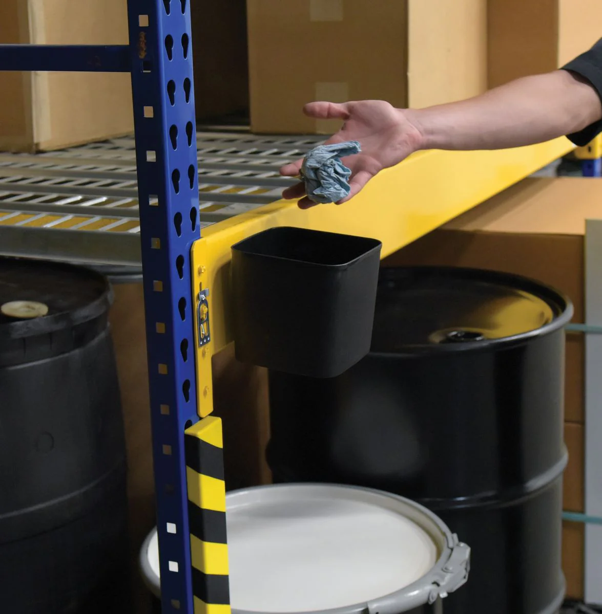 Vestil Manufacturing Corp Fork Truck Plastic Magnetic Storage Bin - Image 4