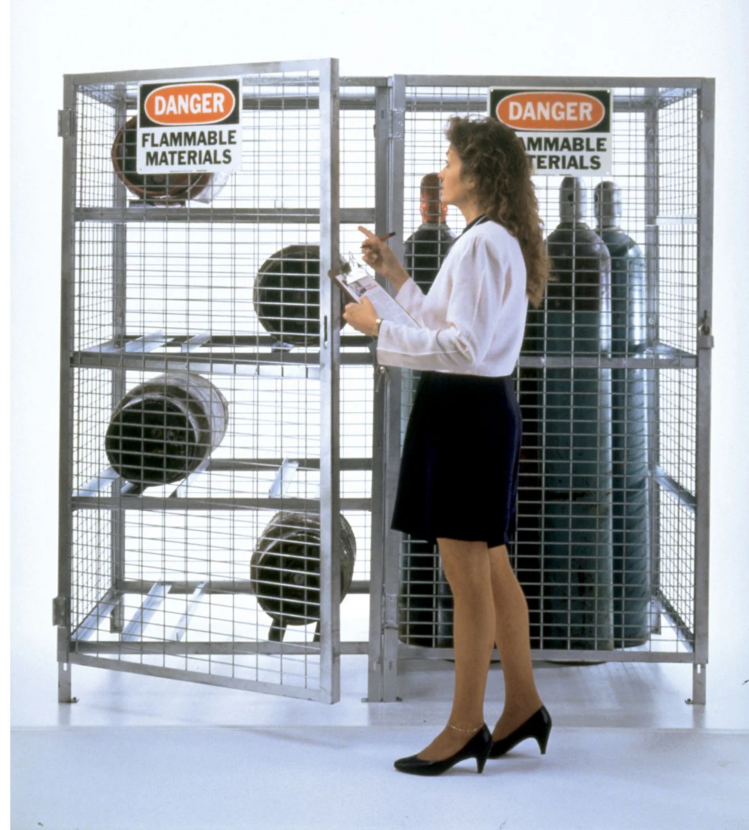Vestil Manufacturing Corp Galvanized Cylinder Storage Cabinets