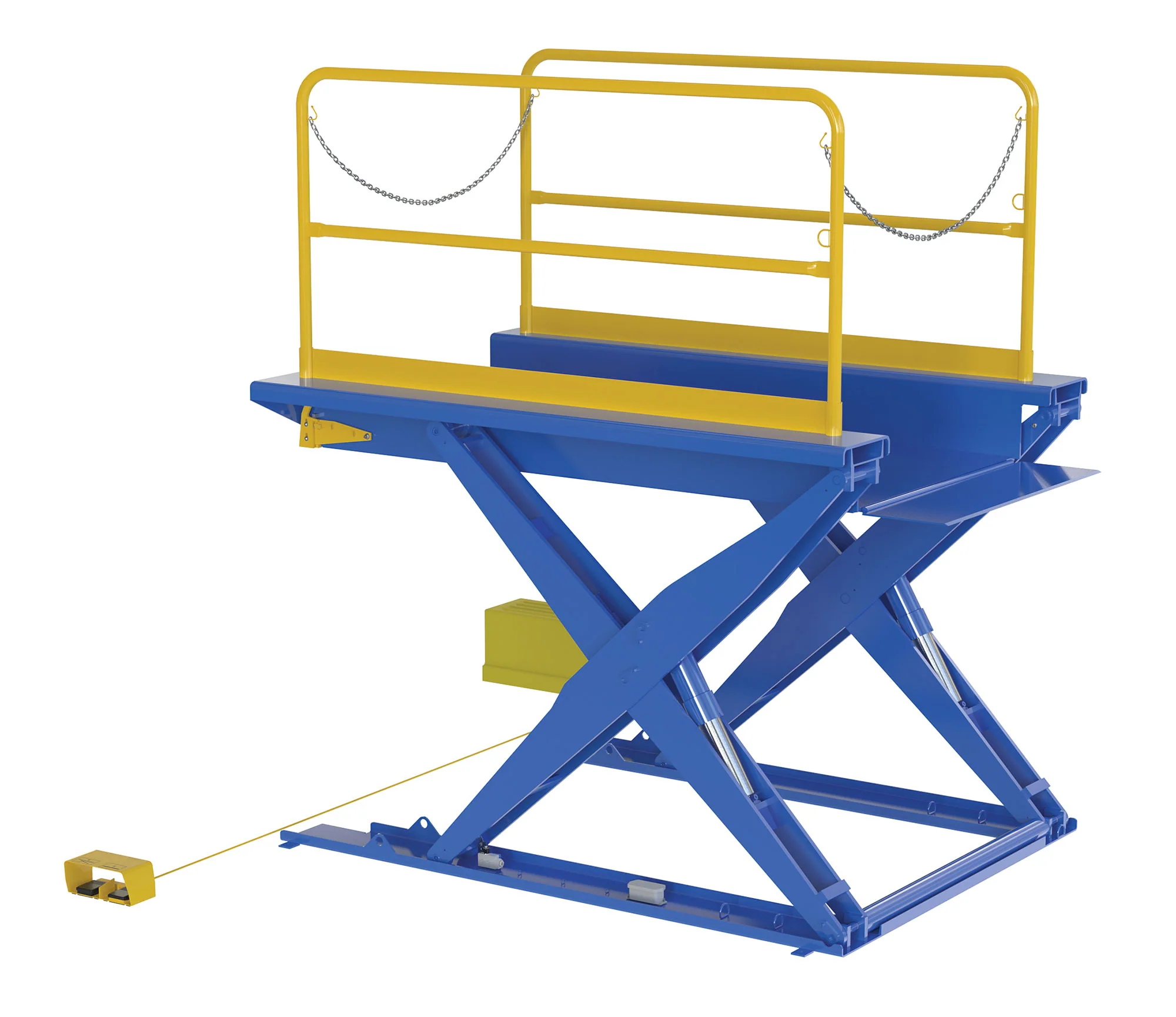 Vestil Manufacturing Corp Ground Lift Scissor Tables with Handrails - Image 3