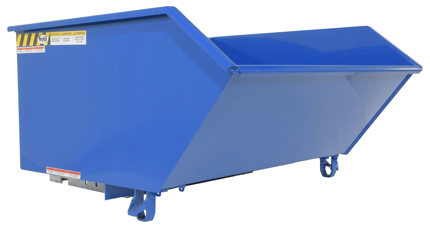 Vestil Manufacturing Corp H Style - Low Profile 90 degrees Self-Dumping Steel Hoppers - Image 3