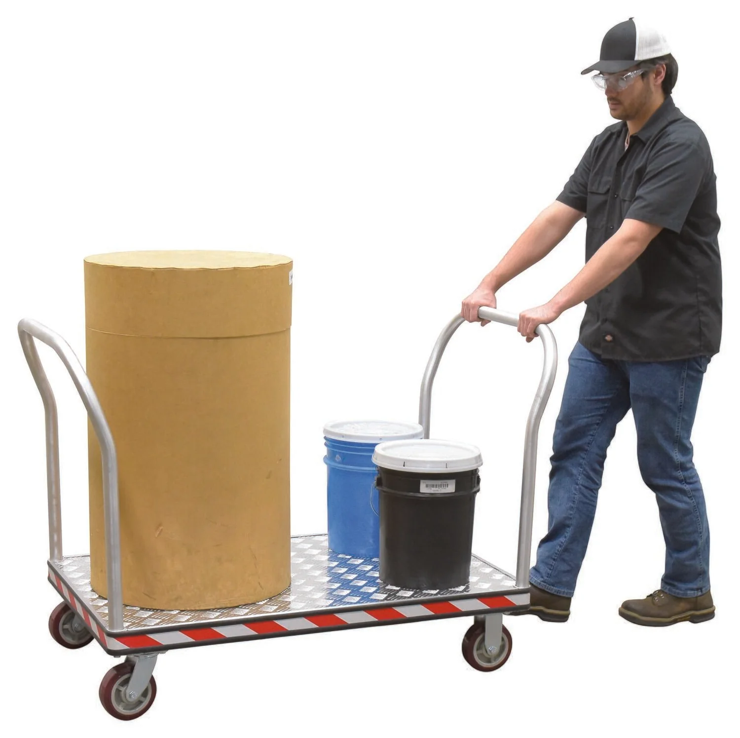 Vestil Manufacturing Corp Heavy Duty Aluminum Treadplate Platform Trucks