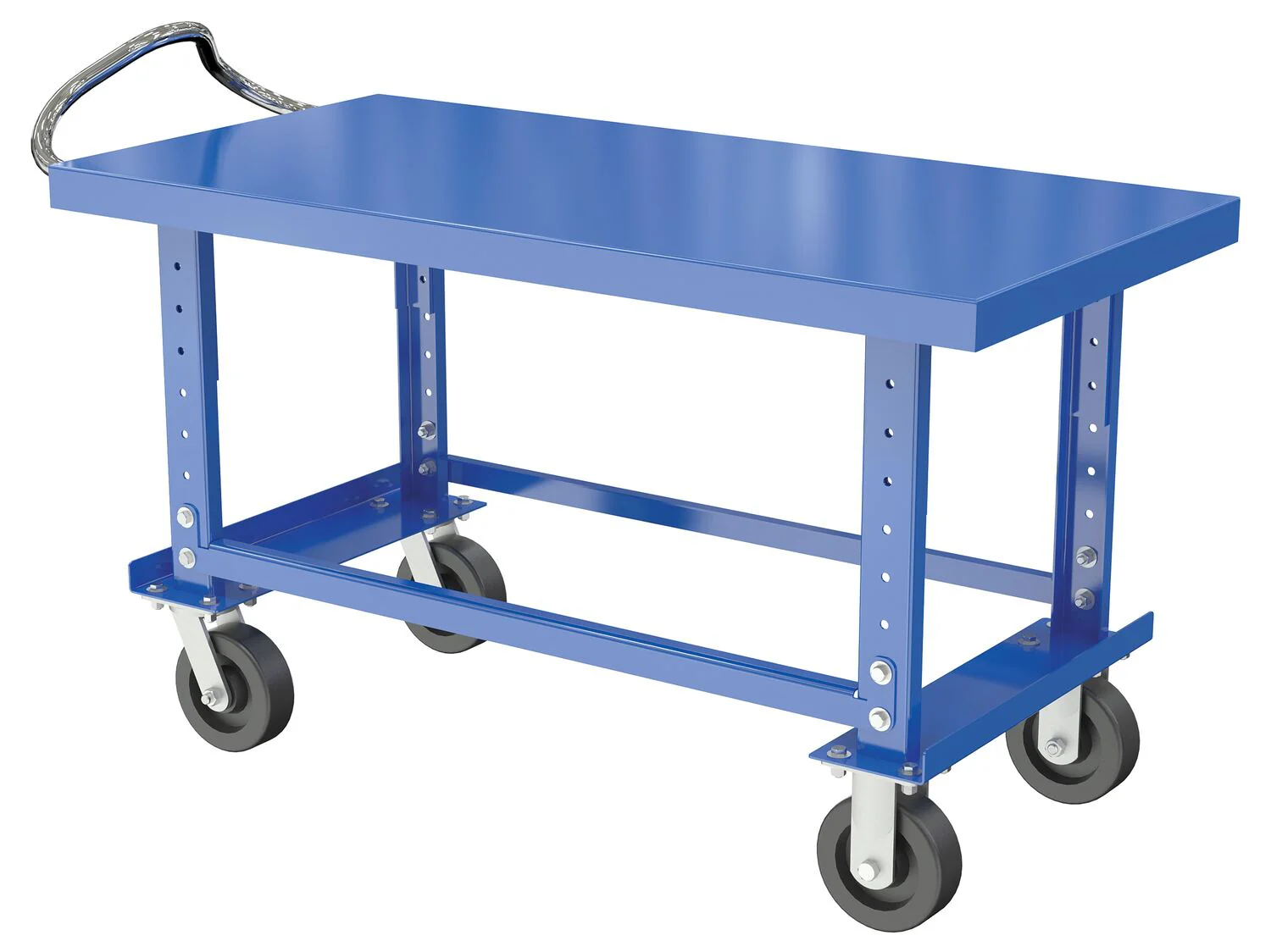 Vestil Manufacturing Corp Height Adjustable Steel Shelf Carts