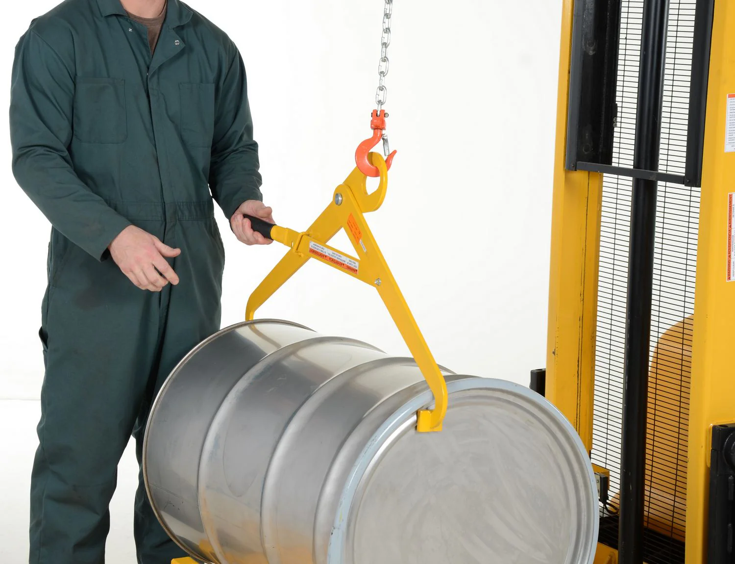 Vestil Manufacturing Corp Horizontal Semi-Automatic Drum Tong - Image 8