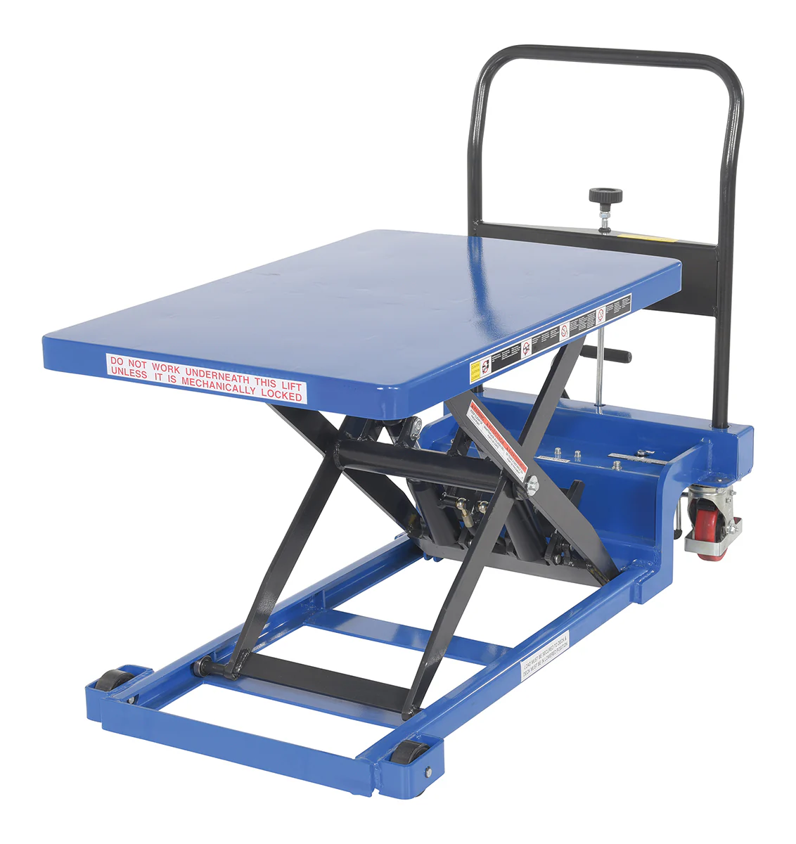 Vestil Manufacturing Corp Low Profile Scissor Cart w/ Auto-Shift