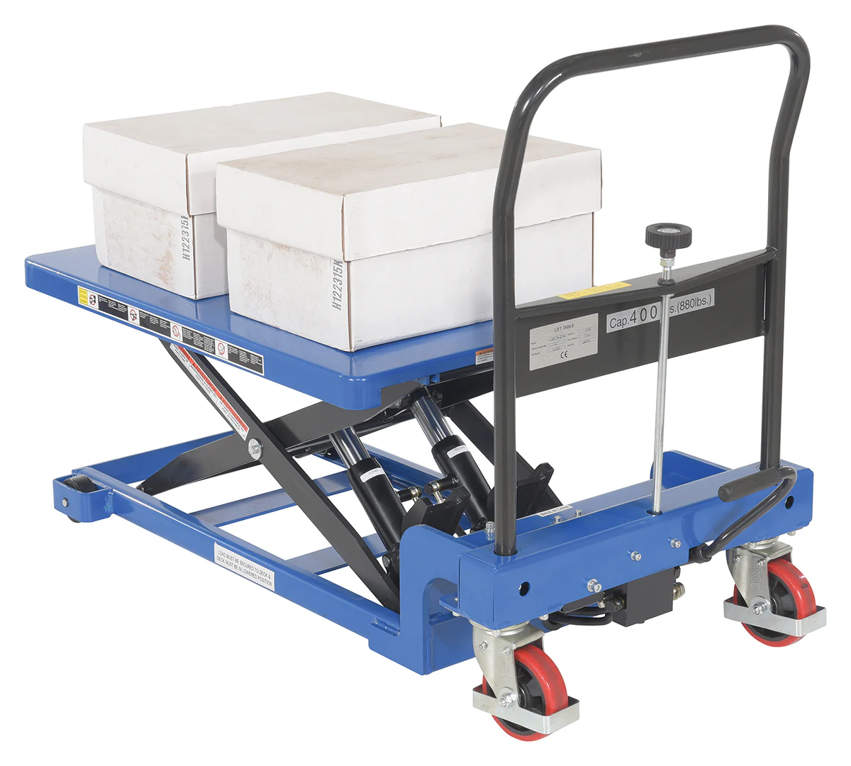 Vestil Manufacturing Corp Low Profile Scissor Cart w/ Auto-Shift - Image 2