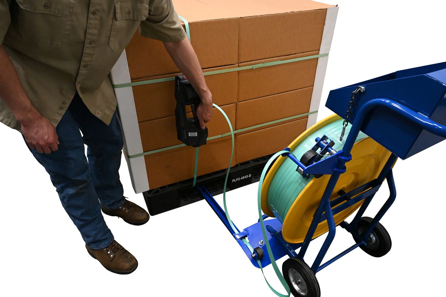 Vestil Manufacturing Corp Manual Pallet Probe Strapping Cart - Image 6