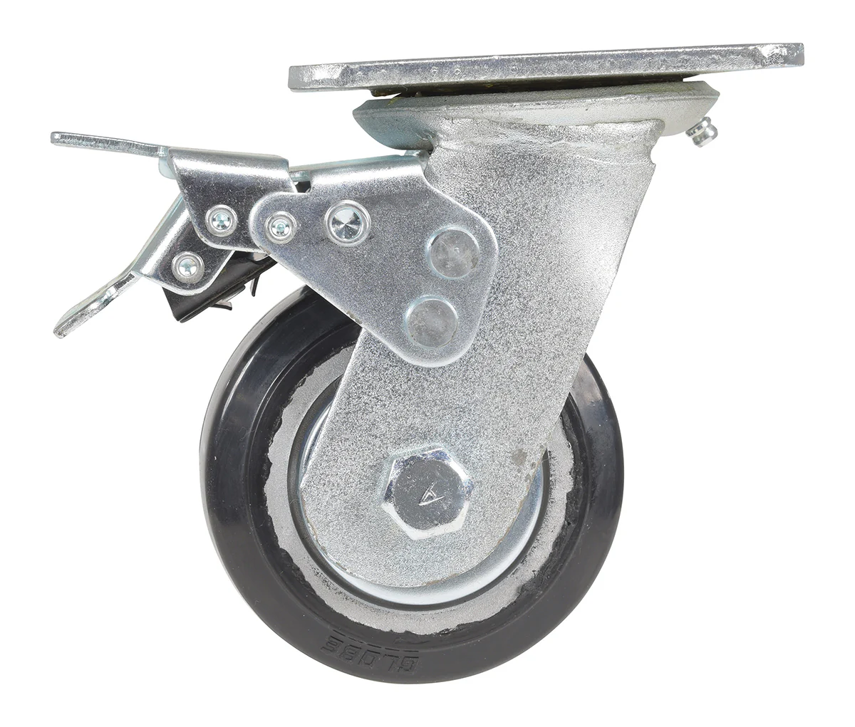 Vestil Manufacturing Corp Mold On Rubber (On Aluminum) Casters - Image 2