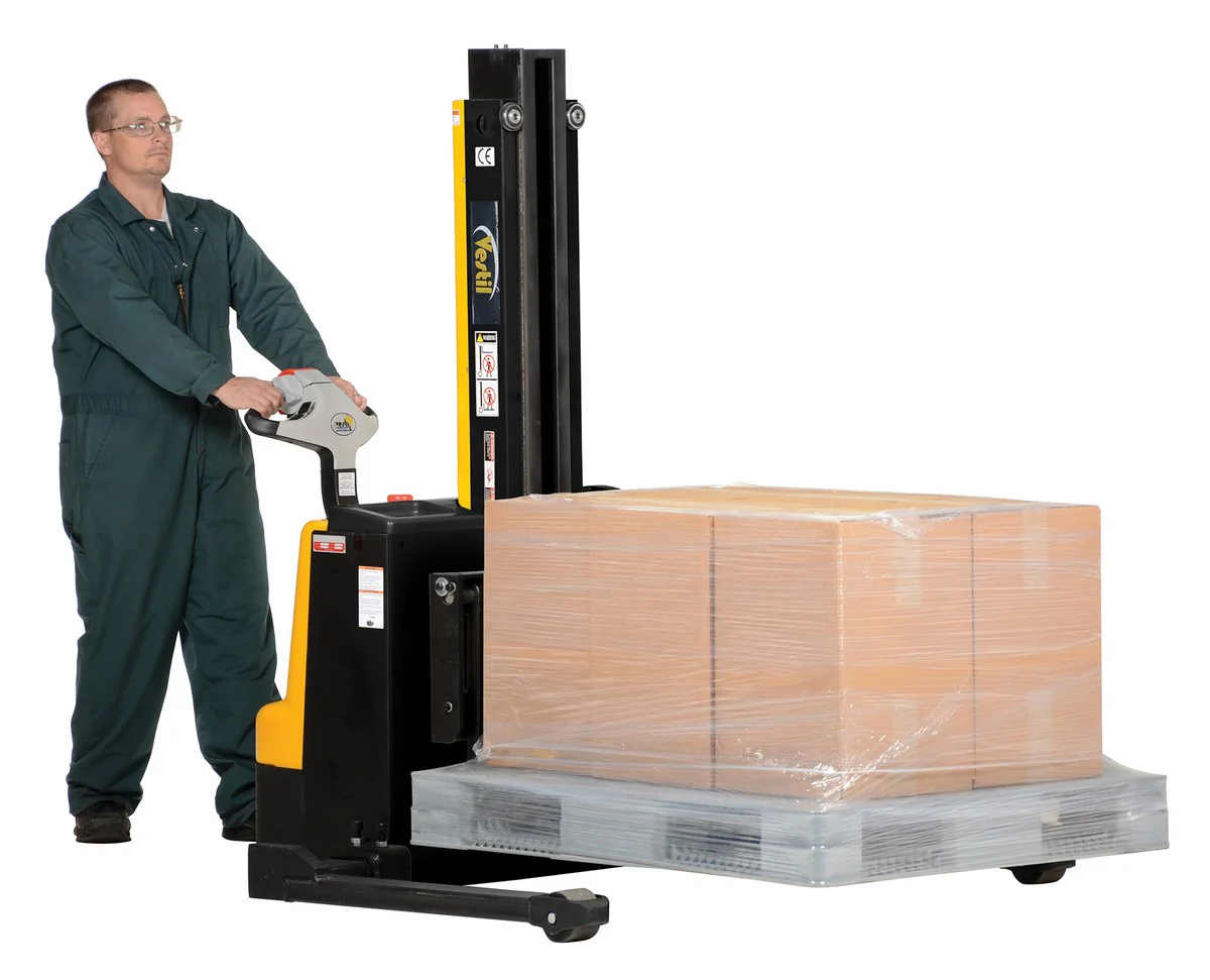 Vestil Manufacturing Corp Narrow Mast Stackers with Powered Drive and Powered Lift - Image 6